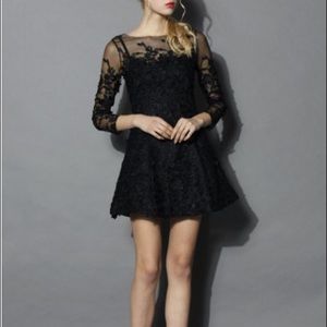 Chicwish Black Elegant Dress